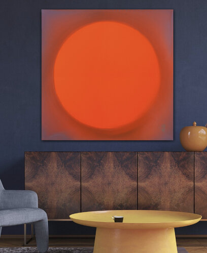 The Beginning / Red Sun von Mila Weis, Malerei kaufen auf Singulart