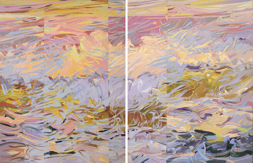 Adventure Summer / Diptych von Mila Weis, Malerei kaufen auf Singulart
