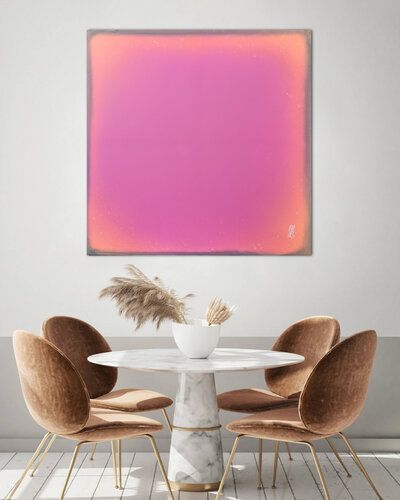 The Beginning / Mystic Pink de Mila Weis, Pintura a la venta en Singulart