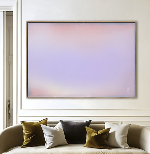 The Beginning / Pastel Lavender von Mila Weis, Malerei kaufen auf Singulart