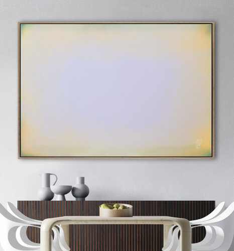 The Beginning / Pastel Lilac von Mila Weis, Malerei kaufen auf Singulart