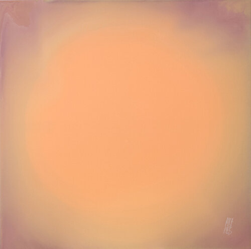 The Beginning / Peach Morning von Mila Weis, Malerei kaufen auf Singulart