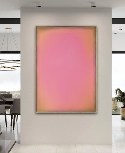 The Beginning / Vibrant Pink von Mila Weis, Malerei kaufen auf Singulart