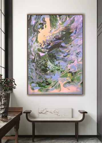 Diving into the Blue von Mila Weis, Malerei kaufen auf Singulart