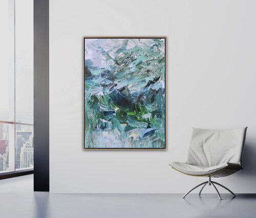 Movement in Blue von Mila Weis, Malerei kaufen auf Singulart