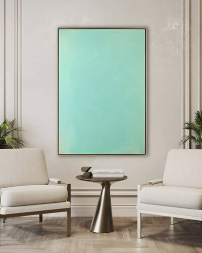 The Beginning / Pale Jade von Mila Weis, Malerei kaufen auf Singulart