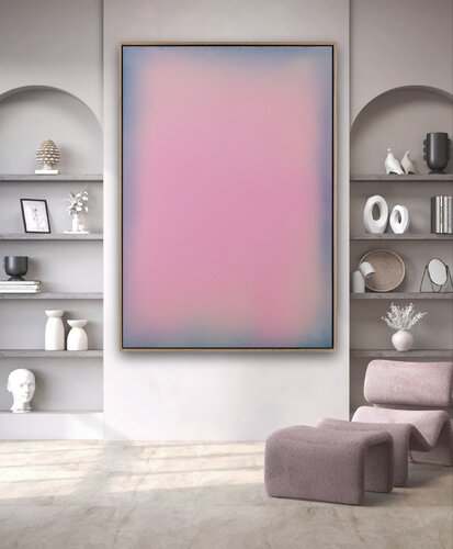 The Beginning / Light Pink von Mila Weis, Malerei kaufen auf Singulart