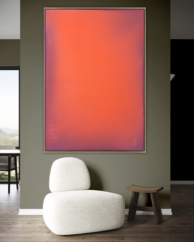 The Beginning /  Pink Sky van Mila Weis, Schilderij te koop op Singulart
