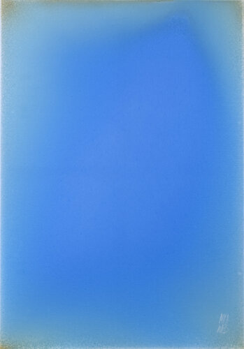 The Beginning / Azure Blue de Mila Weis, Pintura a la venta en Singulart