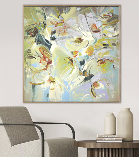 White Blossom by Mila Weis, 회화 for Sale on Singulart