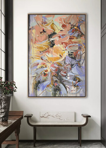 Orange Spring by Mila Weis, Painting for Sale on Singulart