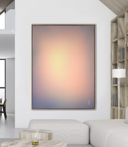 The Beginning / Peach Paradise by Mila Weis, Painting for Sale on Singulart