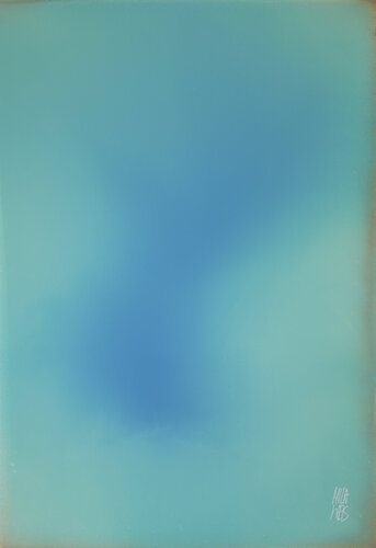 The Beginning / Sea Blue von Mila Weis, Malerei kaufen auf Singulart