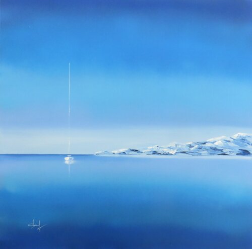 Calanque sérénité by Véronique Degabriel, Painting for Sale on Singulart
