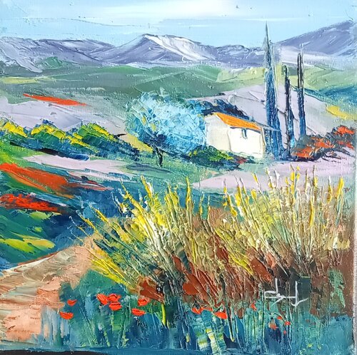 Les genêts de Provence par Véronique Degabriel, Peinture en vente sur Singulart