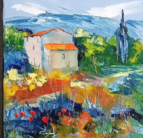 petite maison en luberon en provence par Véronique Degabriel, Peinture en vente sur Singulart