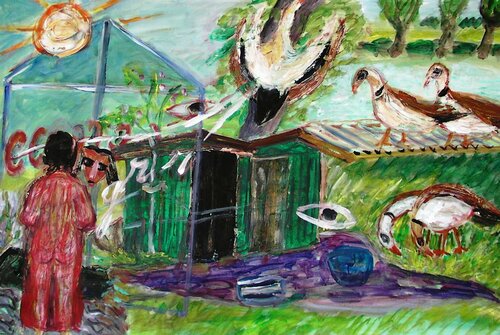 Exceptional creatures by Gabriëlla Cleuren, Work on Paper for Sale on Singulart