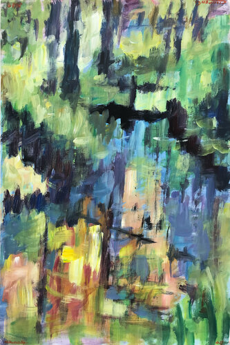 Water in wilderness di Gabriëlla Cleuren, Opera su carta in vendita su Singulart