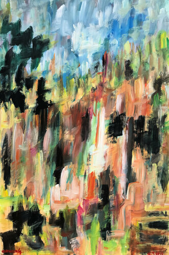 Cultivated garden par Gabriëlla Cleuren, Œuvre sur papier en vente sur Singulart