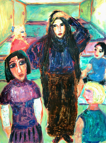 Tunisian ritual at the reception by Gabriëlla Cleuren, Work on Paper for Sale on Singulart