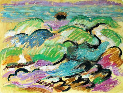 Zeeland variations on mudflats 02 by Gabriëlla Cleuren, Work on Paper for Sale on Singulart