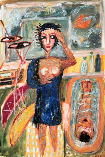 Saturday van Gabriëlla Cleuren, Werk op papier te koop op Singulart