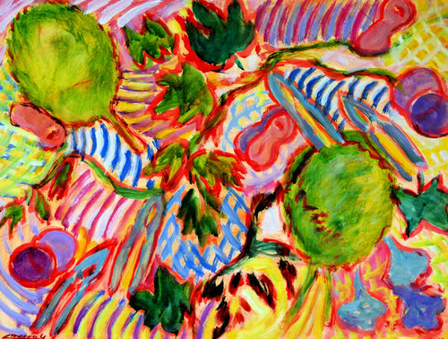 Ikebana 16 par Gabriëlla Cleuren, Œuvre sur papier en vente sur Singulart