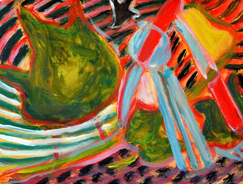 Ikebana 03 par Gabriëlla Cleuren, Œuvre sur papier en vente sur Singulart