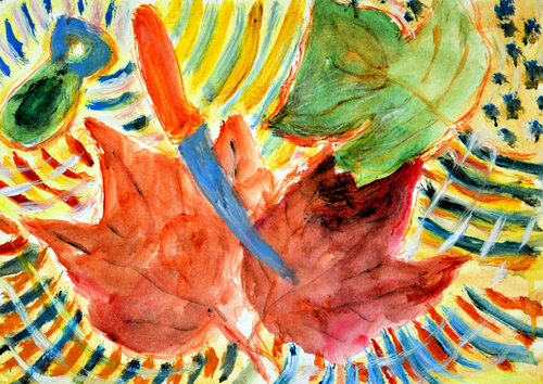 Ikebana 04 par Gabriëlla Cleuren, Œuvre sur papier en vente sur Singulart