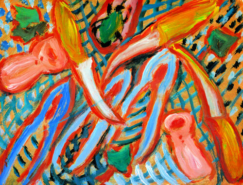 Ikebana 06 par Gabriëlla Cleuren, Œuvre sur papier en vente sur Singulart