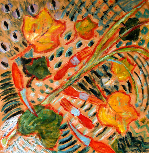 Ikebana 07 par Gabriëlla Cleuren, Œuvre sur papier en vente sur Singulart