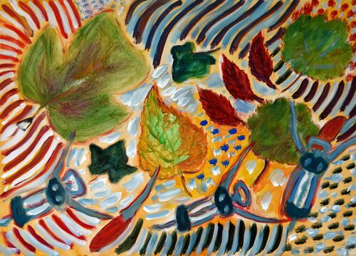 Ikebana 08 par Gabriëlla Cleuren, Œuvre sur papier en vente sur Singulart