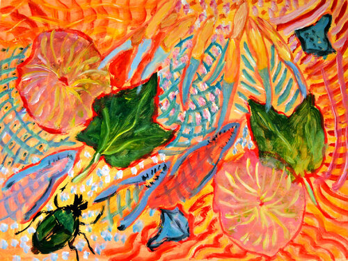 Ikebana 11 par Gabriëlla Cleuren, Œuvre sur papier en vente sur Singulart