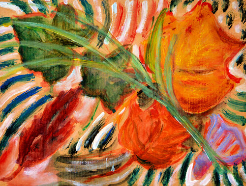 Ikebana 12 par Gabriëlla Cleuren, Œuvre sur papier en vente sur Singulart