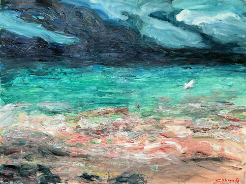 Trying to survive by Gabriëlla Cleuren, Work on Paper for Sale on Singulart