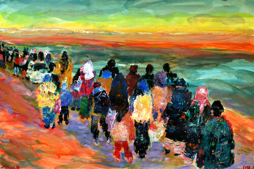 Wanderers 05 by Gabriëlla Cleuren, Work on Paper for Sale on Singulart