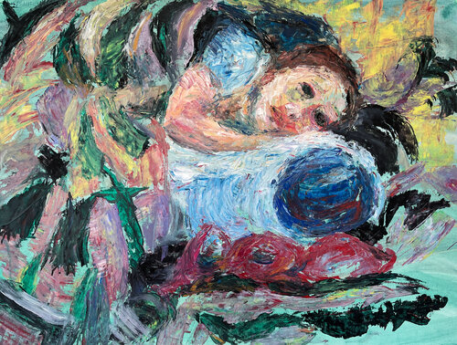 Child trapped in the underground von Gabriëlla Cleuren, Malerei kaufen auf Singulart
