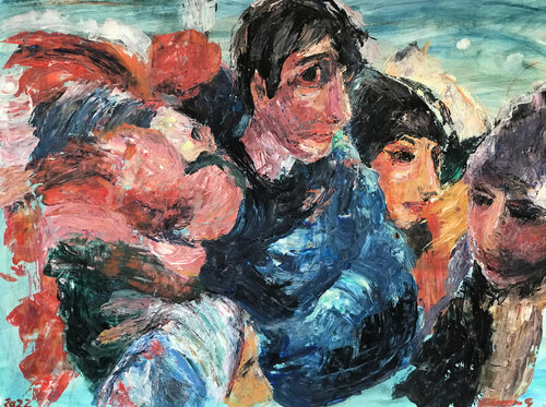 Threatened von Gabriëlla Cleuren, Malerei kaufen auf Singulart