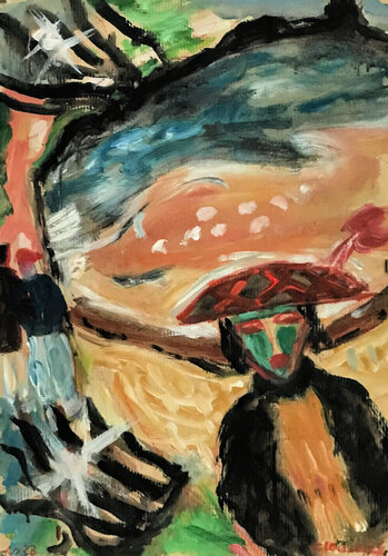 Disturbing day di Gabriëlla Cleuren, Pittura in vendita su Singulart