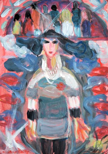 Dark days - no people di Gabriëlla Cleuren, Pittura in vendita su Singulart