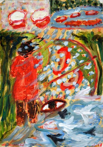 What I see hear storm von Gabriëlla Cleuren, Malerei kaufen auf Singulart