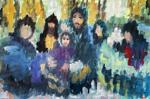 Endless refugees by Gabriëlla Cleuren, 絵画 for Sale on Singulart