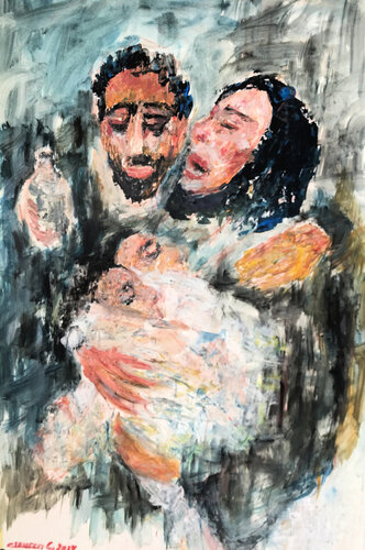 Endless suffering Extricated von Gabriëlla Cleuren, Malerei kaufen auf Singulart