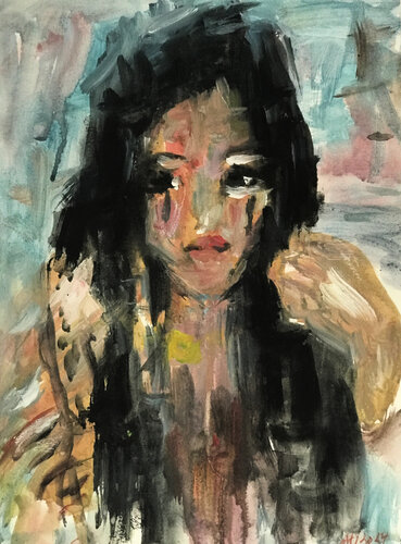 On the edge of extinction van Gabriëlla Cleuren, Schilderij te koop op Singulart