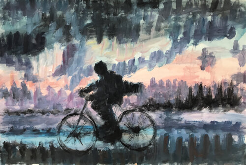 Gone by the wind par Gabriëlla Cleuren, Œuvre sur papier en vente sur Singulart
