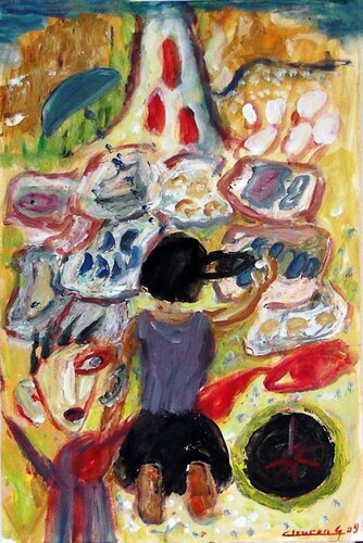 Forgot the time von Gabriëlla Cleuren, Malerei kaufen auf Singulart