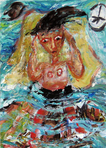 Sinking par Gabriëlla Cleuren, Peinture en vente sur Singulart