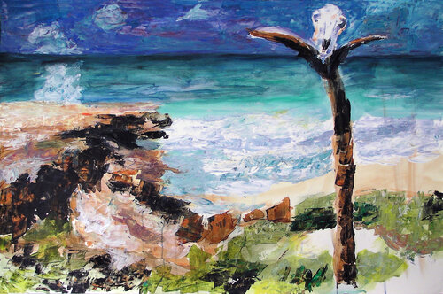 Island without escape 02 von Gabriëlla Cleuren, Malerei kaufen auf Singulart