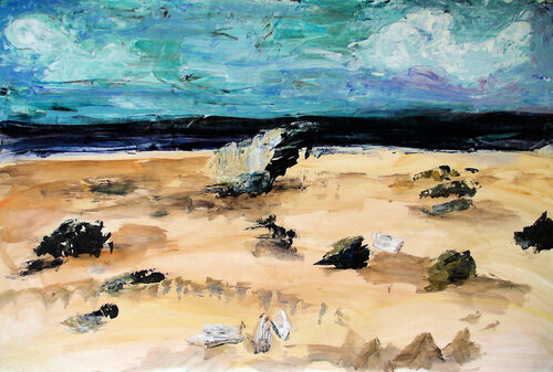 Another planet van Gabriëlla Cleuren, Schilderij te koop op Singulart