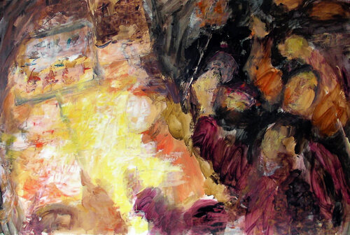 Parade in light 02 van Gabriëlla Cleuren, Schilderij te koop op Singulart